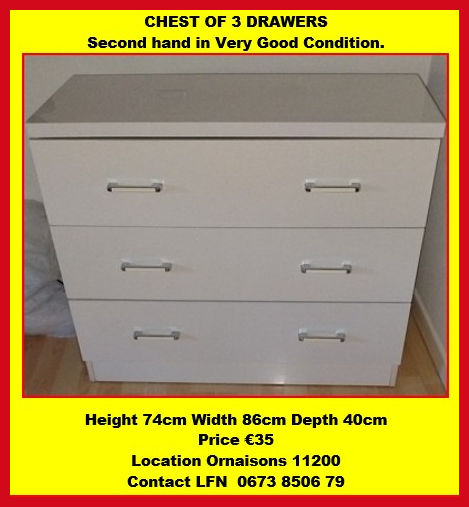 3 draw chest