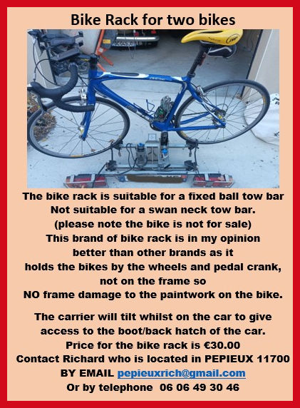 advert for bike rack